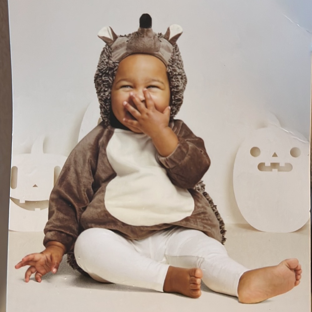 Brown Hedgehog Plush Kids Costume Hoodie